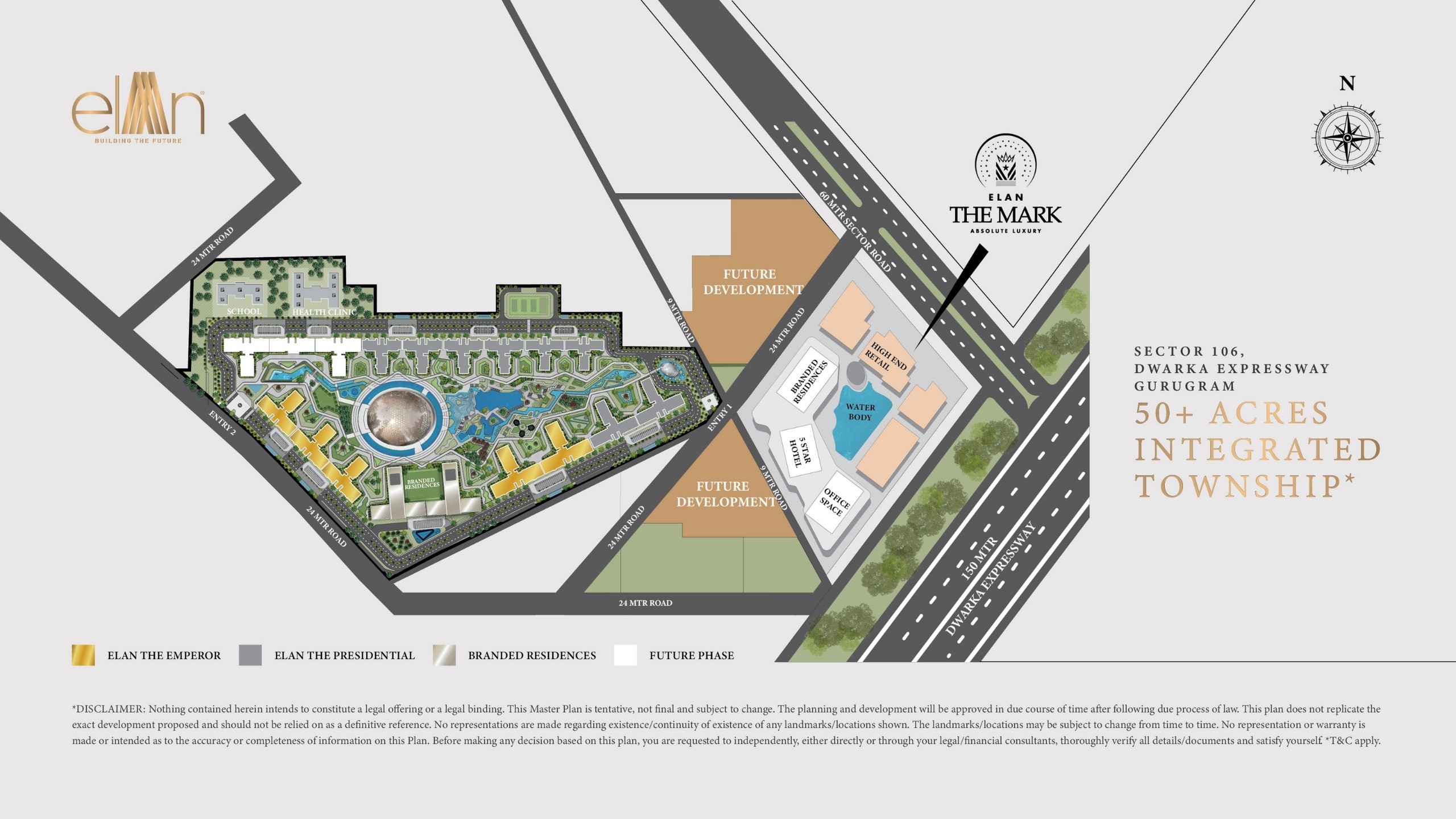 ELAN The Emperor Sector - 106 Gurgaon site plan