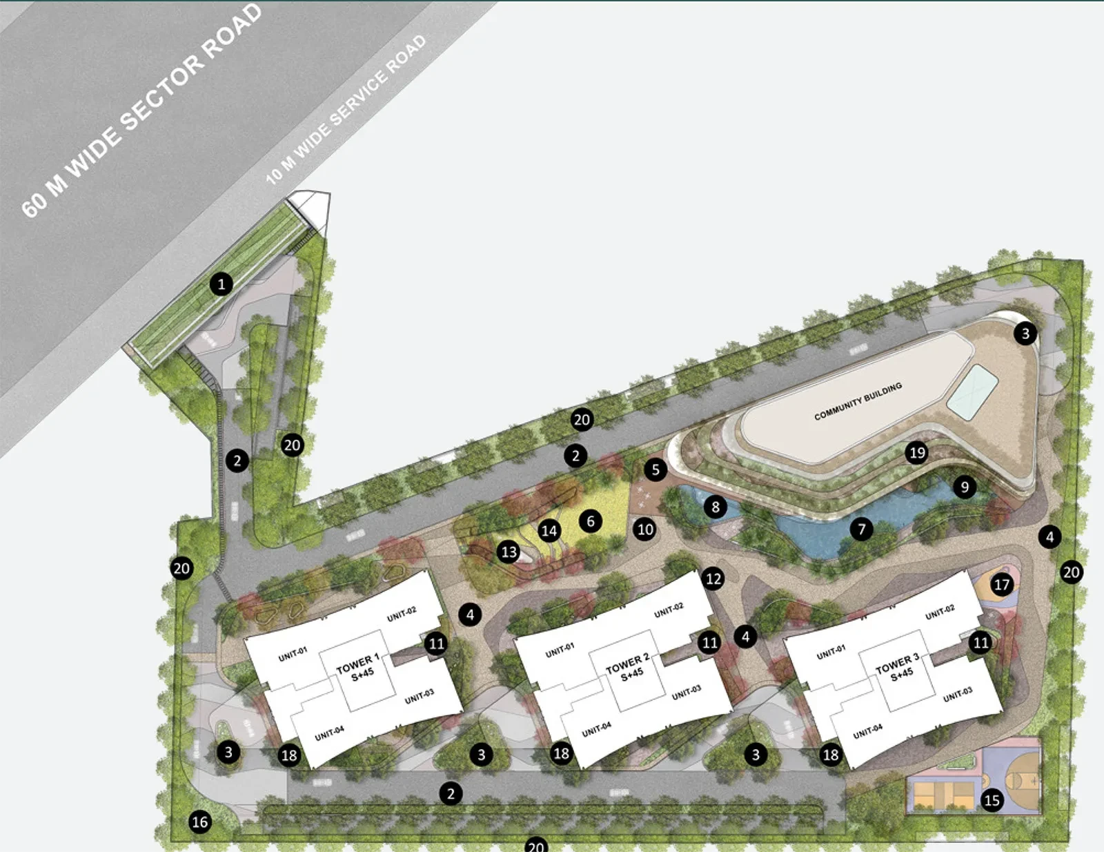 Experion The Trillion Sector - 48 Gurgaon site plan