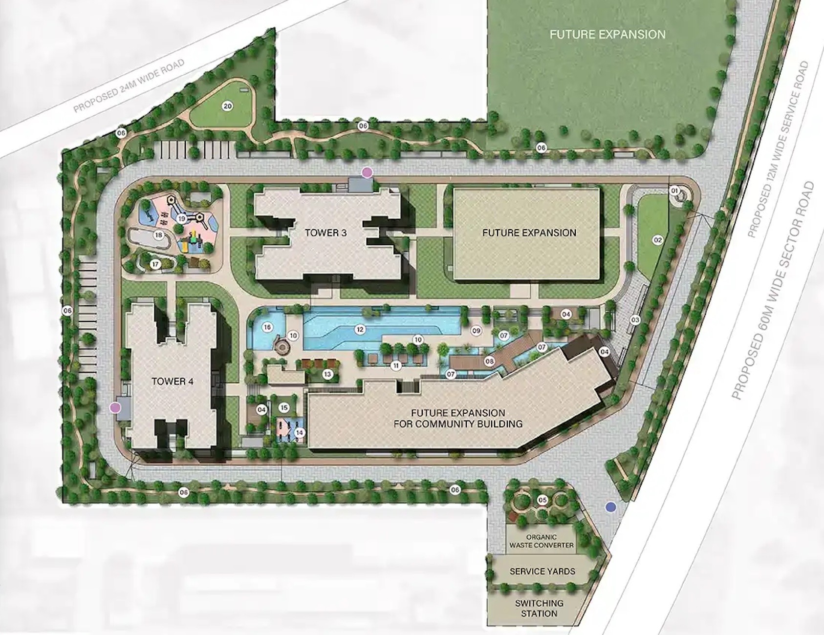 SOBHA Crescent Sector 63 A Gurgaon site plan